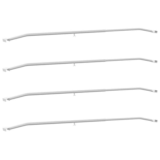 geeignet für flache Planenhalterung 4 pcs Silber 130-210 cm