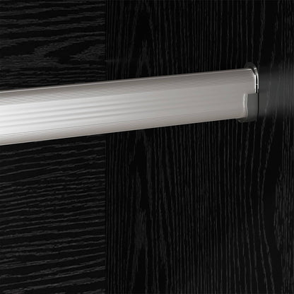 Warderobe mit Tür 2 pcs Schwarz Eichen-Optik 50 x 50 x 200 cm