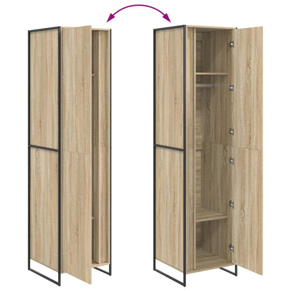 Warderobe mit Tür 2 pcs Sonoma 50 x 50 x 200 cm Holzwerkstoff