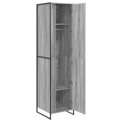 Warderobe 2 pcs Graues Sonoma 50 x 50 x 200 cm Holzwerkstoff