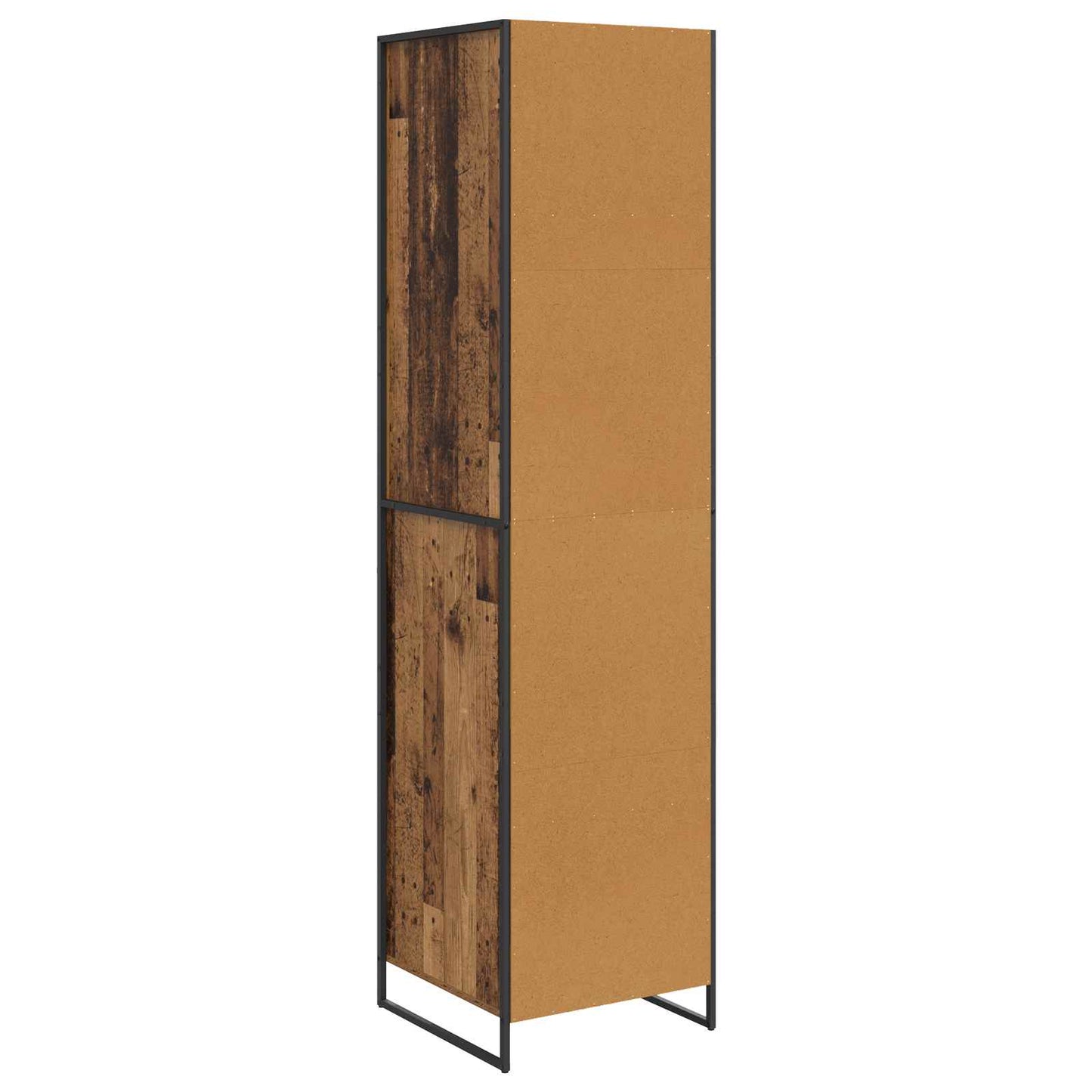 Warderobe mit Tür 2 pcs Altholz 50 x 50 x 200 cm Holzwerkstoff