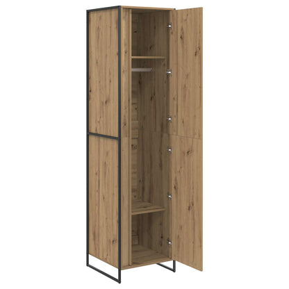 Warderobe mit Tür 2 pcs Kunsthandwerk Eiche 50 x 50 x 200 cm