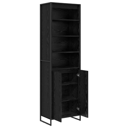 Hohe Schränke 2 pcs Schwarz Eichen-Optik 60 x 36 x 300 cm