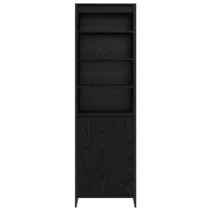 Hohe Schränke 2 pcs Schwarz Eichen-Optik 60 x 36 x 300 cm