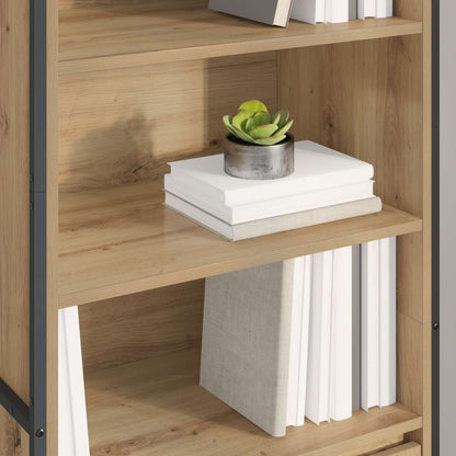 Hohe Schränke 2 pcs Kunsthandwerk Eiche 60 x 36 x 300 cm