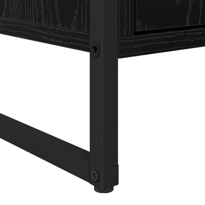 Sideboard 2 pcs Schwarz Eichen-Optik 81 x 36 x 150.5 cm