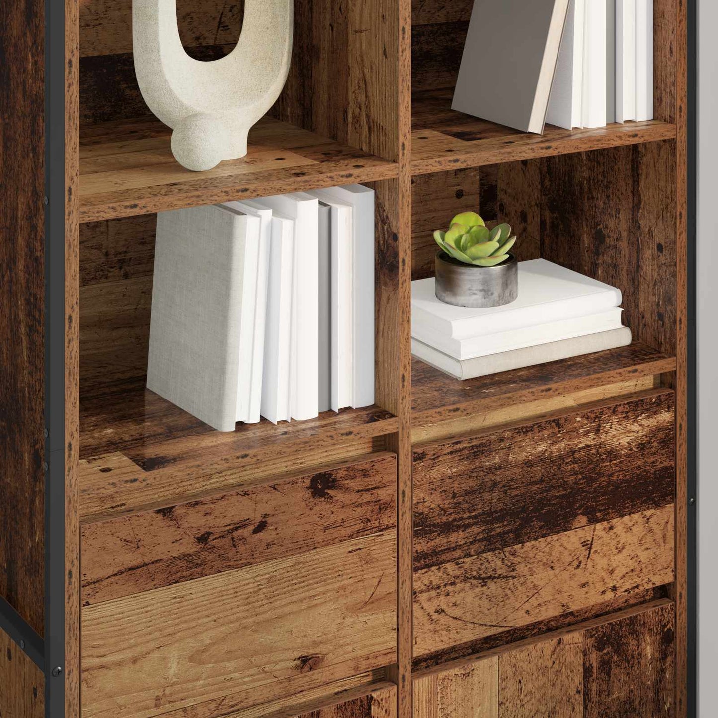 Sideboard 2 pcs Altholz 81 x 36 x 150.5 cm Holzwerkstoff