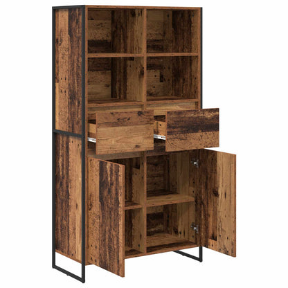 Sideboard 2 pcs Altholz 81 x 36 x 150.5 cm Holzwerkstoff