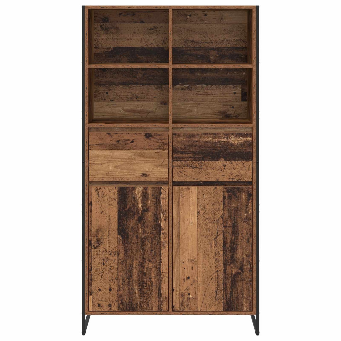 Sideboard 2 pcs Altholz 81 x 36 x 150.5 cm Holzwerkstoff