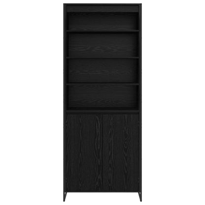 Hohe Schränke 2 pcs Schwarz Eichen-Optik 60 x 36 x 300 cm