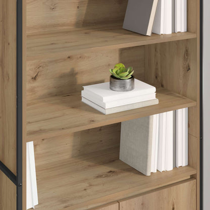 Hohe Schränke 2 pcs Kunsthandwerk Eiche 60 x 36 x 300 cm