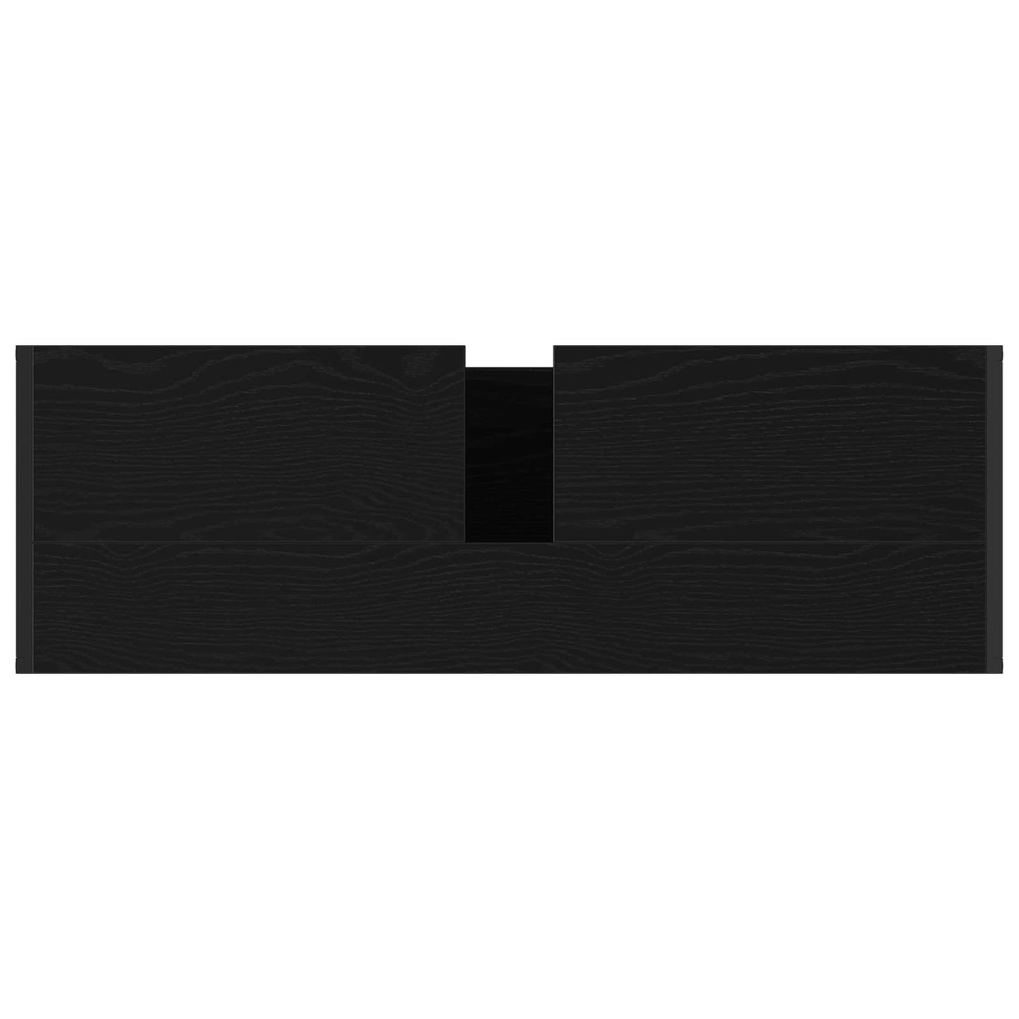 Badezimmermöbel-Set mit Tür Schwarz Eichen-Optik Holzwerkstoff