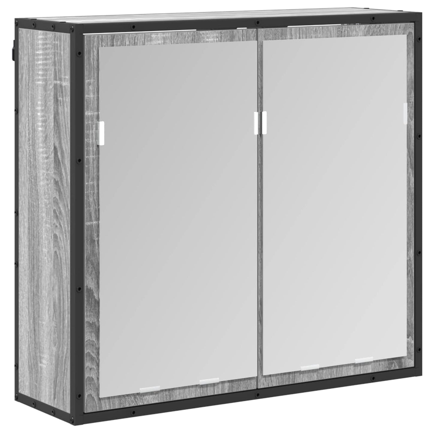 Badezimmermöbel-Set mit Schubladen Graues Sonoma Holzwerkstoff