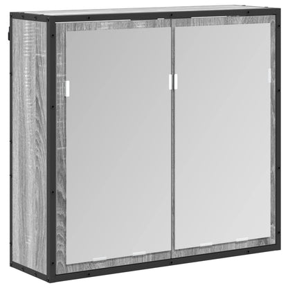 Badezimmermöbel-Set mit Schubladen Graues Sonoma Holzwerkstoff