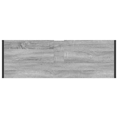 Badezimmermöbel-Set mit Schubladen Graues Sonoma Holzwerkstoff