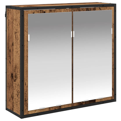 Badezimmermöbel-Set mit Schubladen Altholz Holzwerkstoff