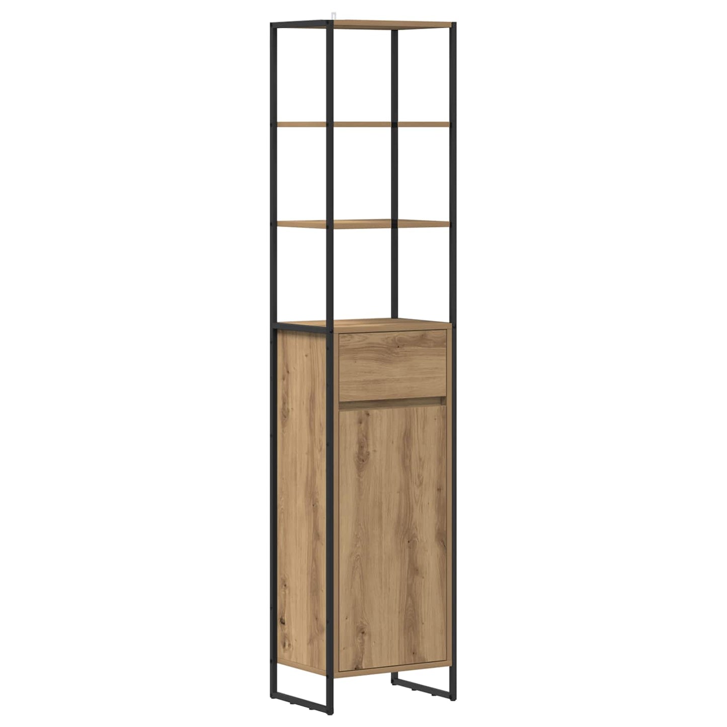 Badezimmermöbel-Set mit Schubladen Artisan-Eiche Holzwerkstoff