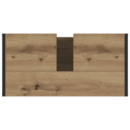 Badezimmermöbel-Set mit Schubladen Artisan-Eiche Holzwerkstoff