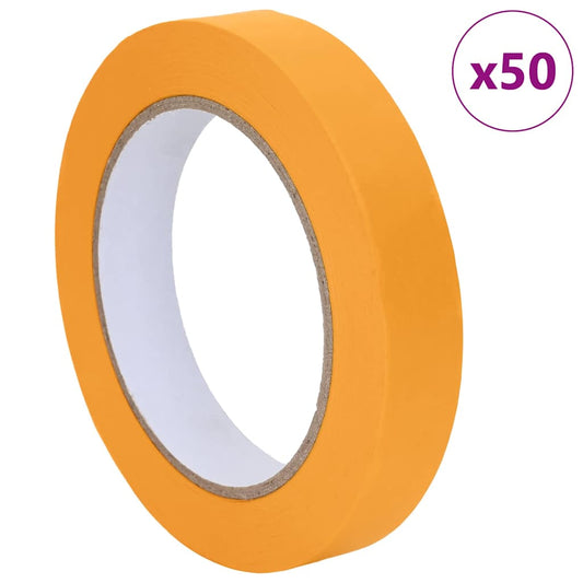 Malerklebebänder 50 pcs Gelb 19mm x 50m Papier