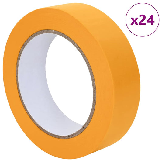 Malerklebebänder 24 pcs Gelb 25mm x 50m Papier