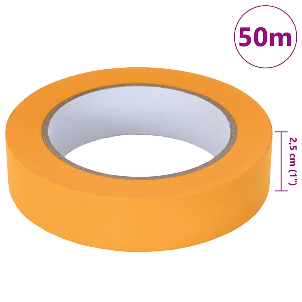 Malerklebebänder 50 pcs Gelb 25mm x 50m Papier
