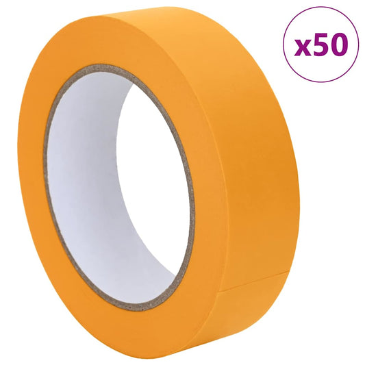 Malerklebebänder 50 pcs Gelb 30 mm x 50 m Papier