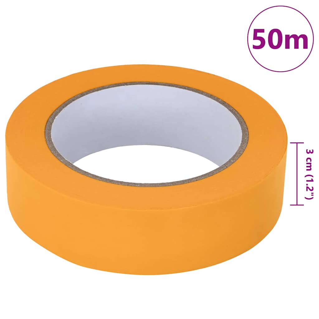 Malerklebebänder 50 pcs Gelb 30 mm x 50 m Papier