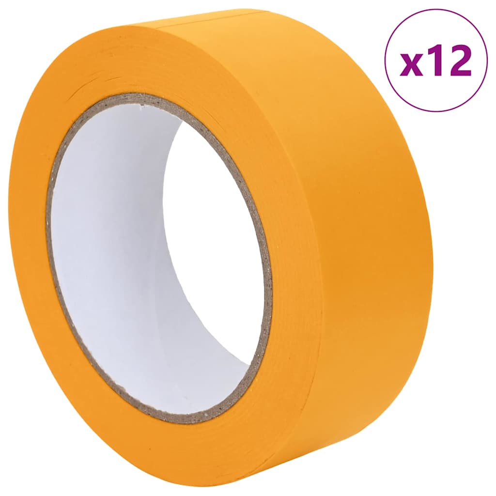 Malerklebebänder 12 pcs Gelb 38mm x 50m Papier
