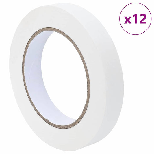 Malerklebebänder 12 pcs Weiß 19mm x 50m Papier