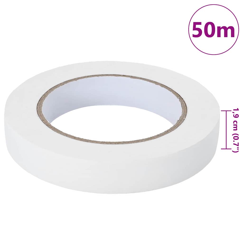 Malerklebebänder 24 pcs Weiß 19mm x 50m Papier