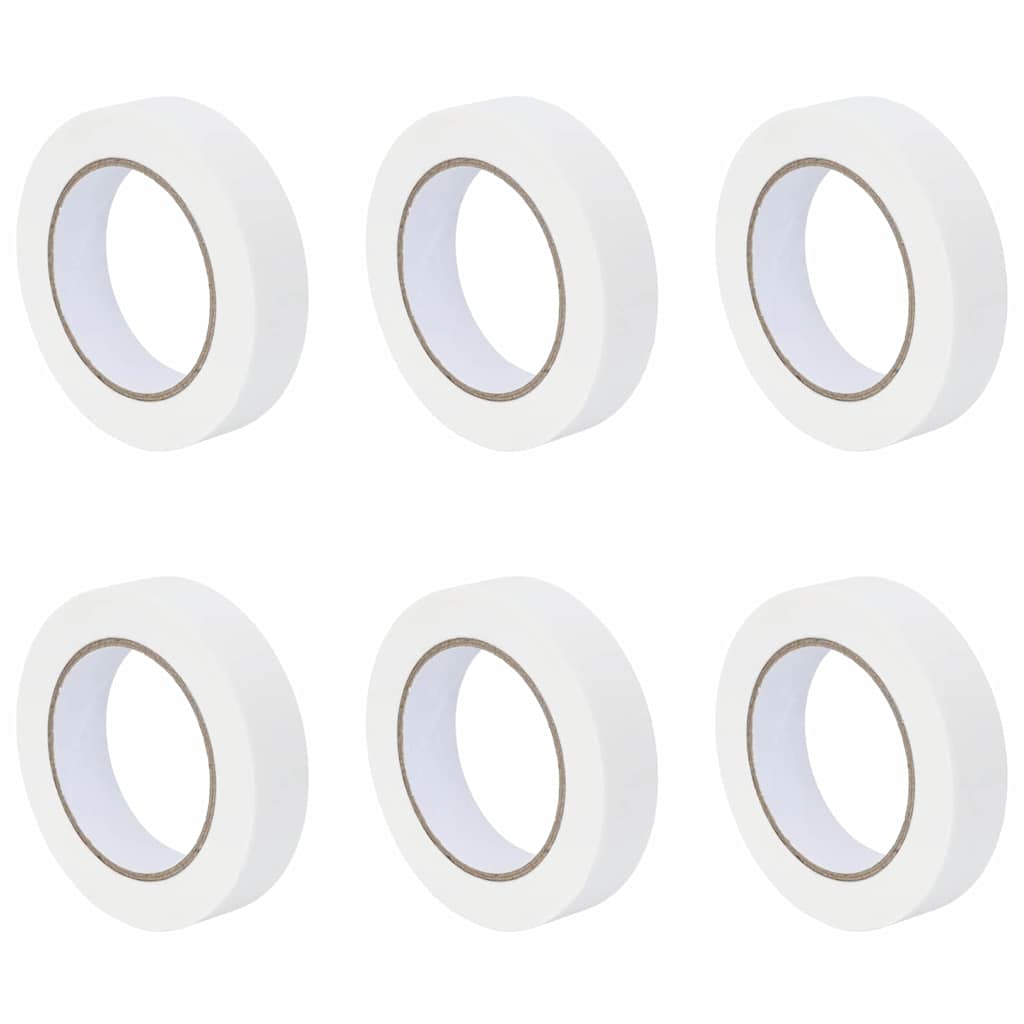 Malerklebebänder 6 pcs Weiß 25mm x 50m Papier