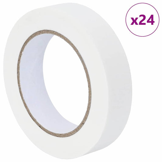 Malerklebebänder 24 pcs Weiß 25mm x 50m Papier