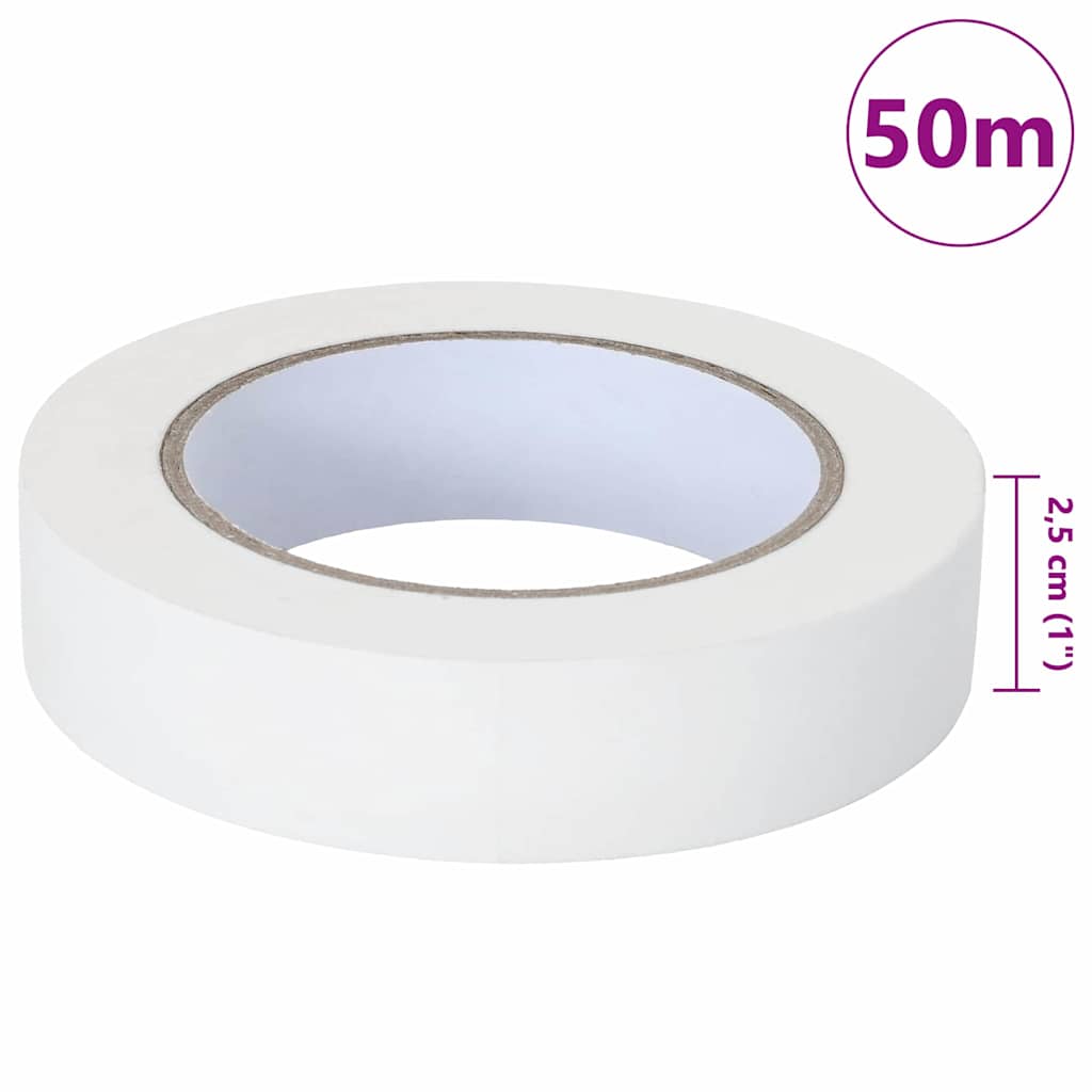 Malerklebebänder 24 pcs Weiß 25mm x 50m Papier