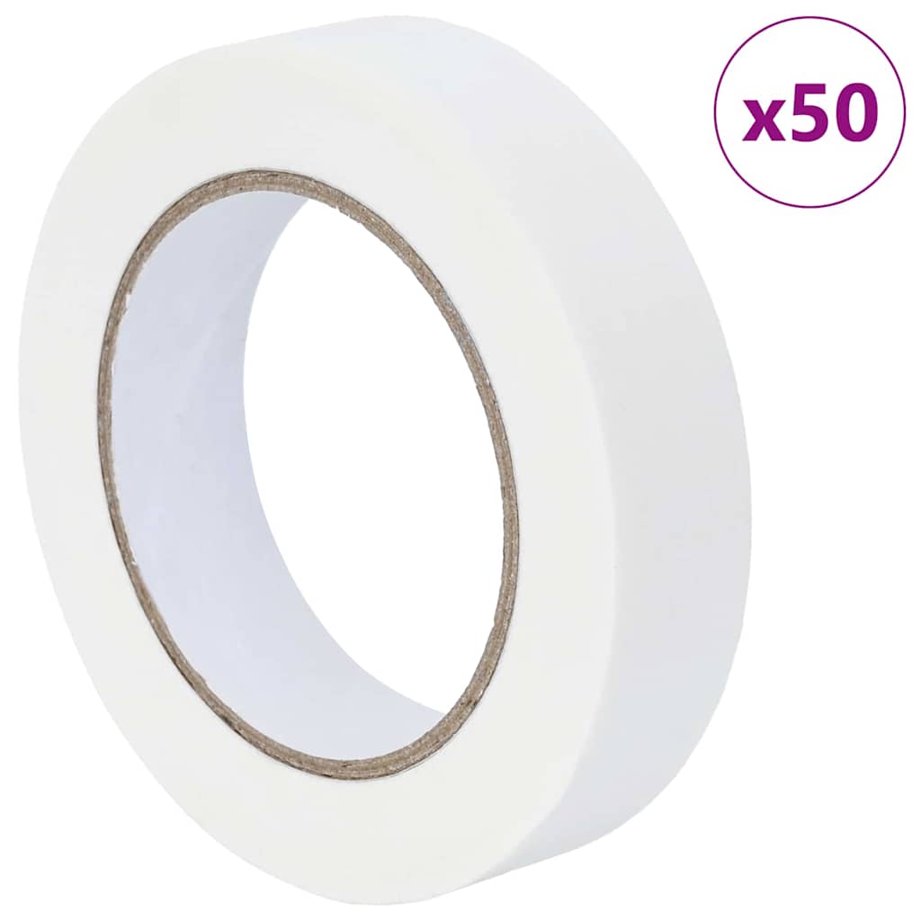 Malerklebebänder 50 pcs Weiß 25mm x 50m Papier