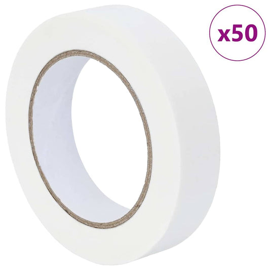 Malerklebebänder 50 pcs Weiß 25mm x 50m Papier