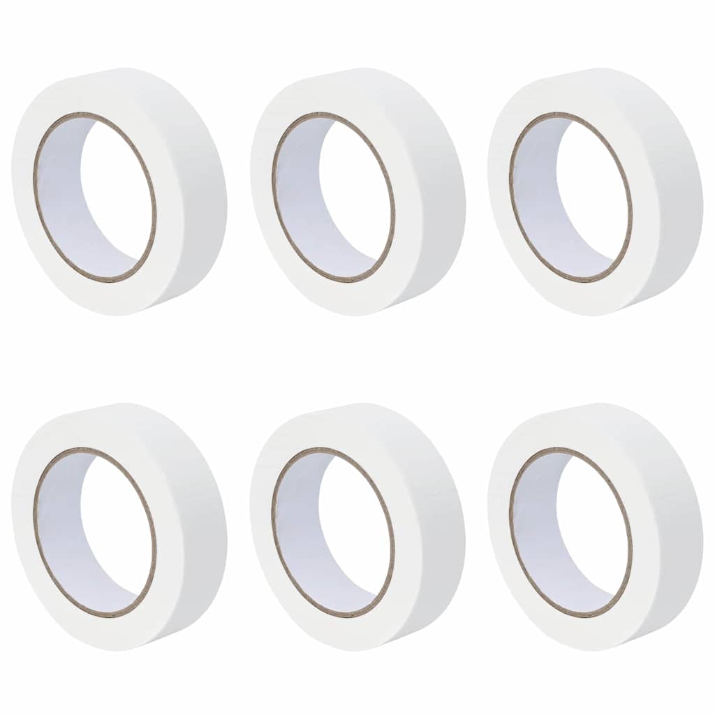 Malerklebebänder 6 pcs Weiß 30 mm x 50 m Papier