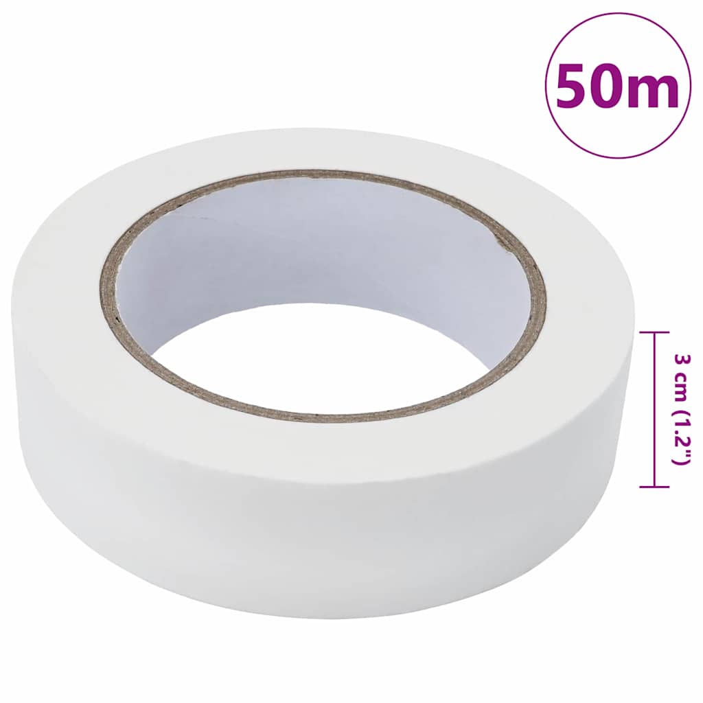 Malerklebebänder 12 pcs Weiß 30 mm x 50 m Papier