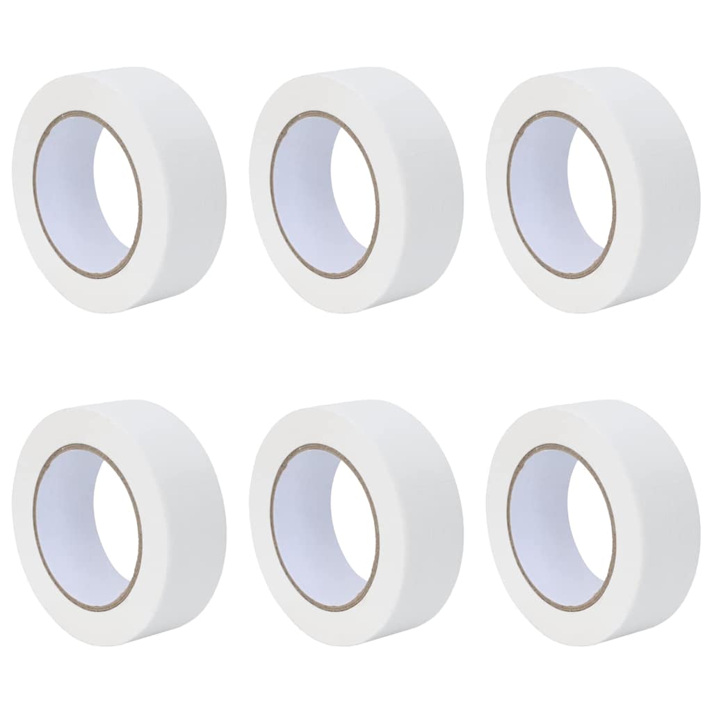 Malerklebebänder 6 pcs Weiß 38mm x 50m Papier