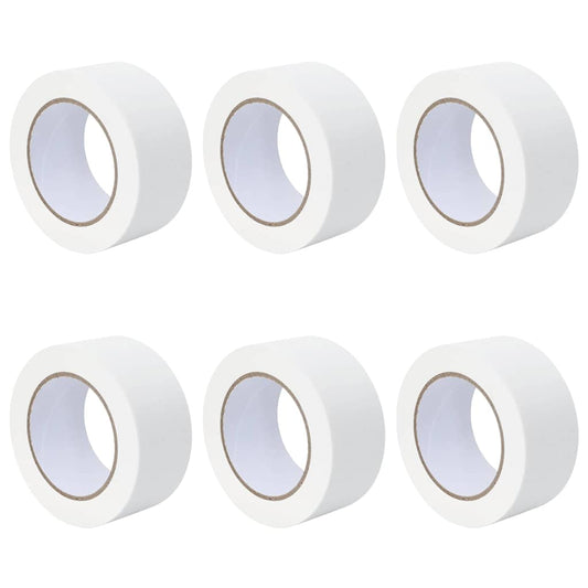 Malerklebebänder 6 pcs Weiß 50mm x 50m Papier
