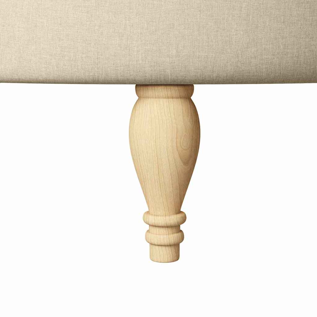 Schlafsessel Creme 56,5 x 70 x 110 cm Stoff