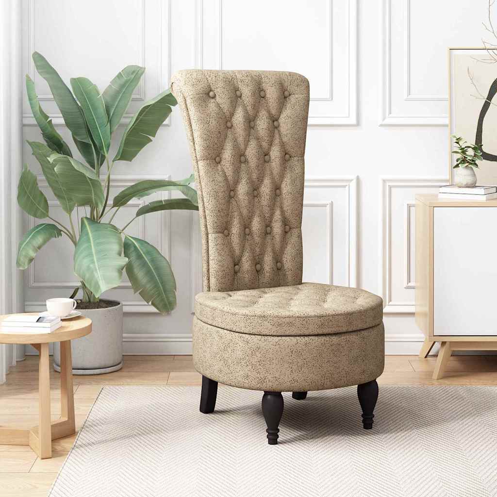 Schlafsessel Hellgrau 56,5 x 70 x 110 cm Kunstwildleder