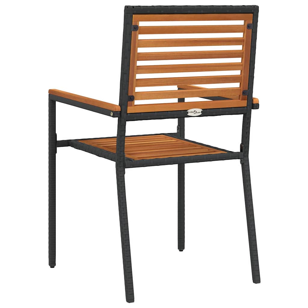 Garten Stapelstühle 4 pcs Braun, Grau