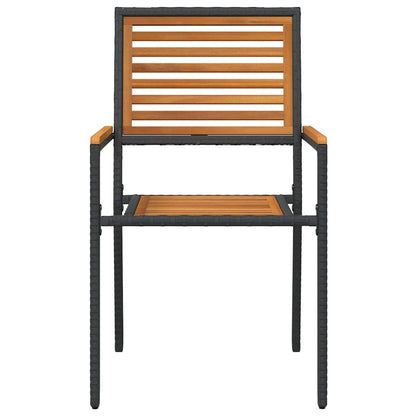Garten Stapelstühle 4 pcs Braun, Grau