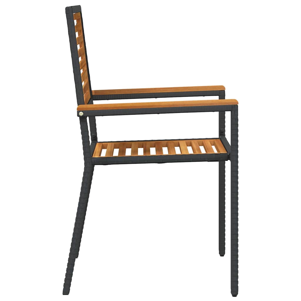 Garten Stapelstühle 4 pcs Braun, Grau