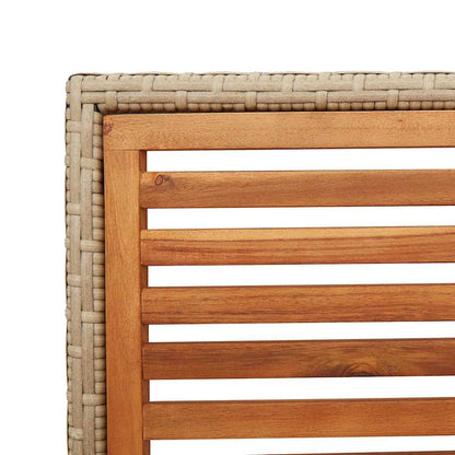 Garten Stapelstühle 4 pcs Braun, Beige