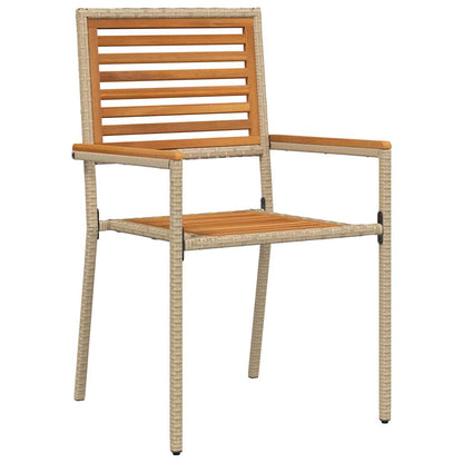 Garten Stapelstühle 4 pcs Braun, Beige