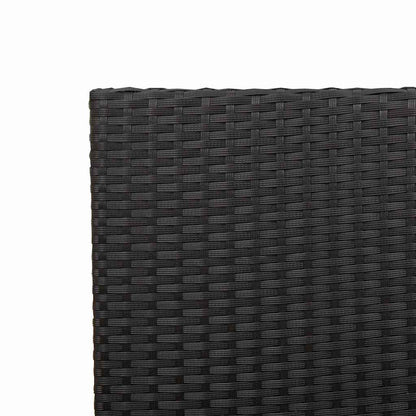 Garten Stapelstühle 4 pcs Schwarz, Braun