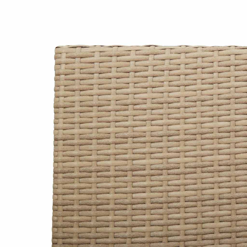 Garten Stapelstühle 4 pcs Creme, Braun