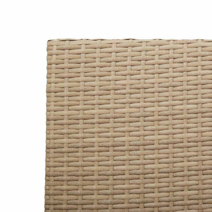 Garten Stapelstühle 4 pcs Creme, Braun