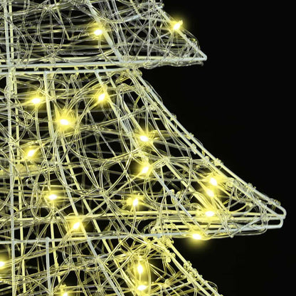 Weihnachtsbaum mit 100 LEDs Warmweiß 120 cm Acryl